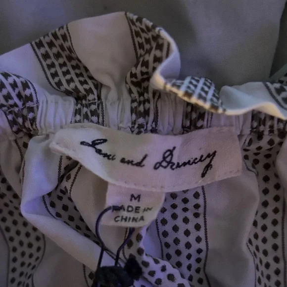 Jane and Delancey Black and White Striped Off-Shoulder Blouse - Picture 3 of 4